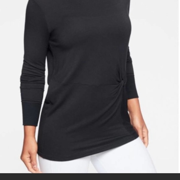 Athleta Nirvana Twist Black Top - Picture 1 of 8